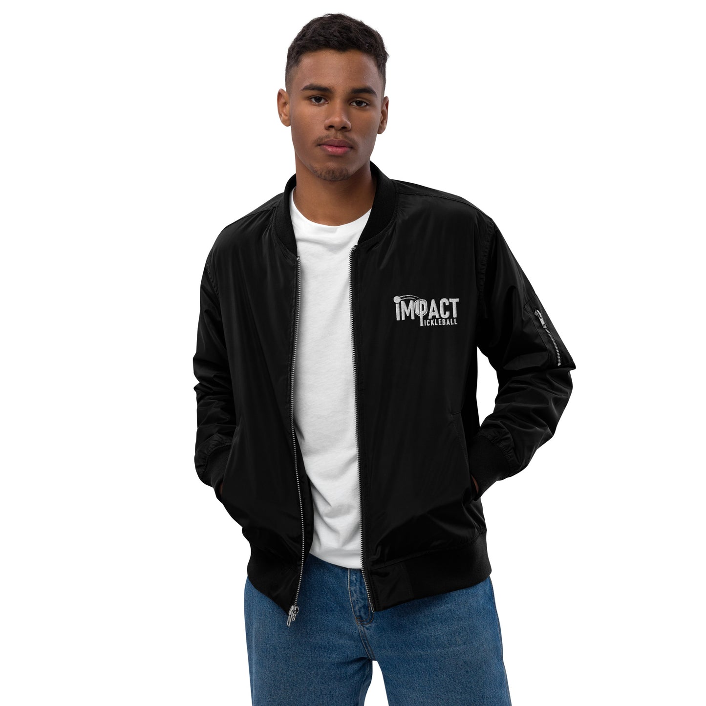 iMPACT Pickleball Premium recycled bomber jacket