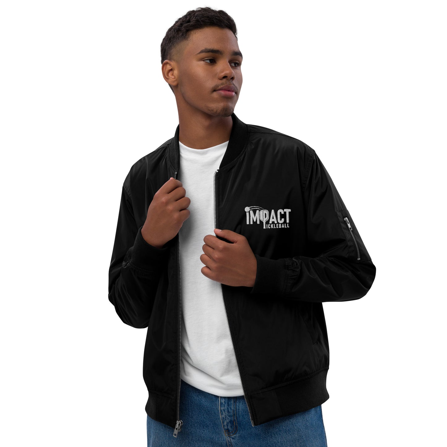 iMPACT Pickleball Premium recycled bomber jacket