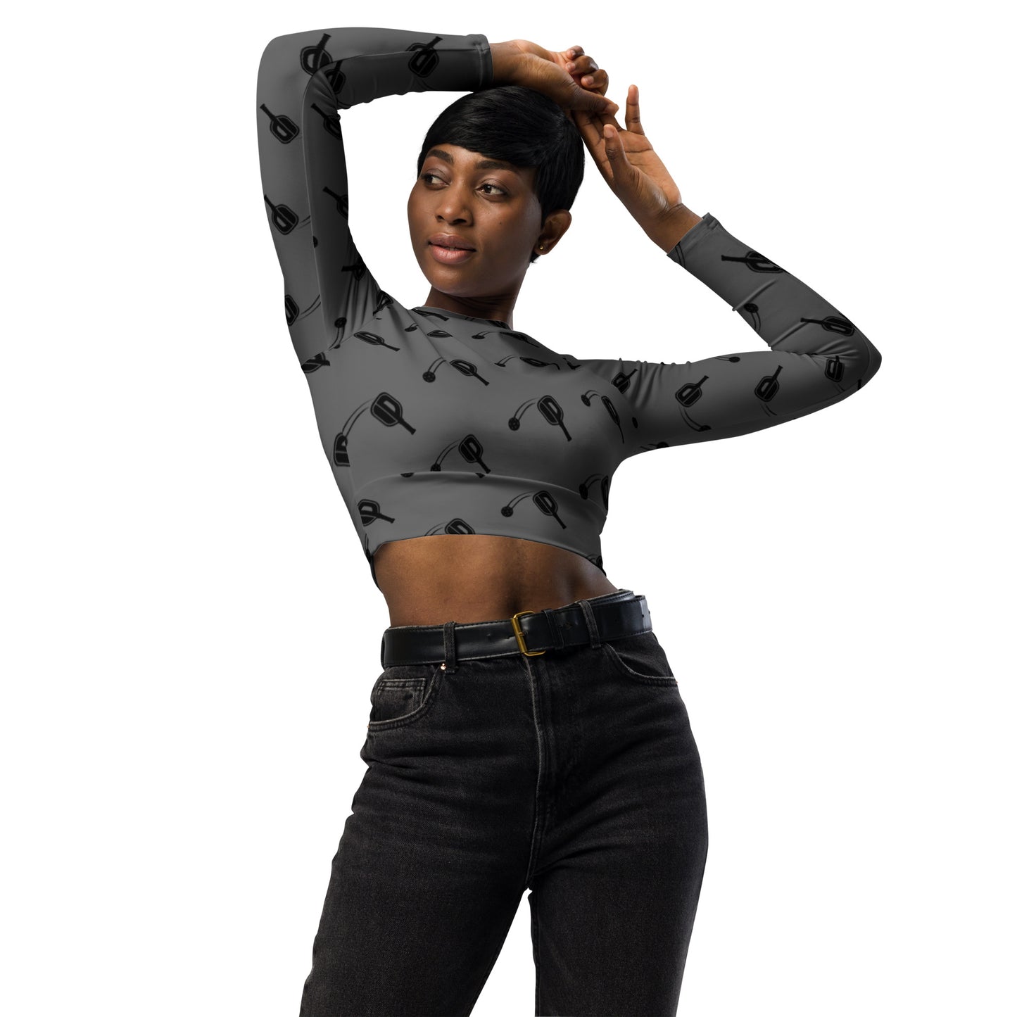 iMPACT Pickleball Recycled long-sleeve crop top