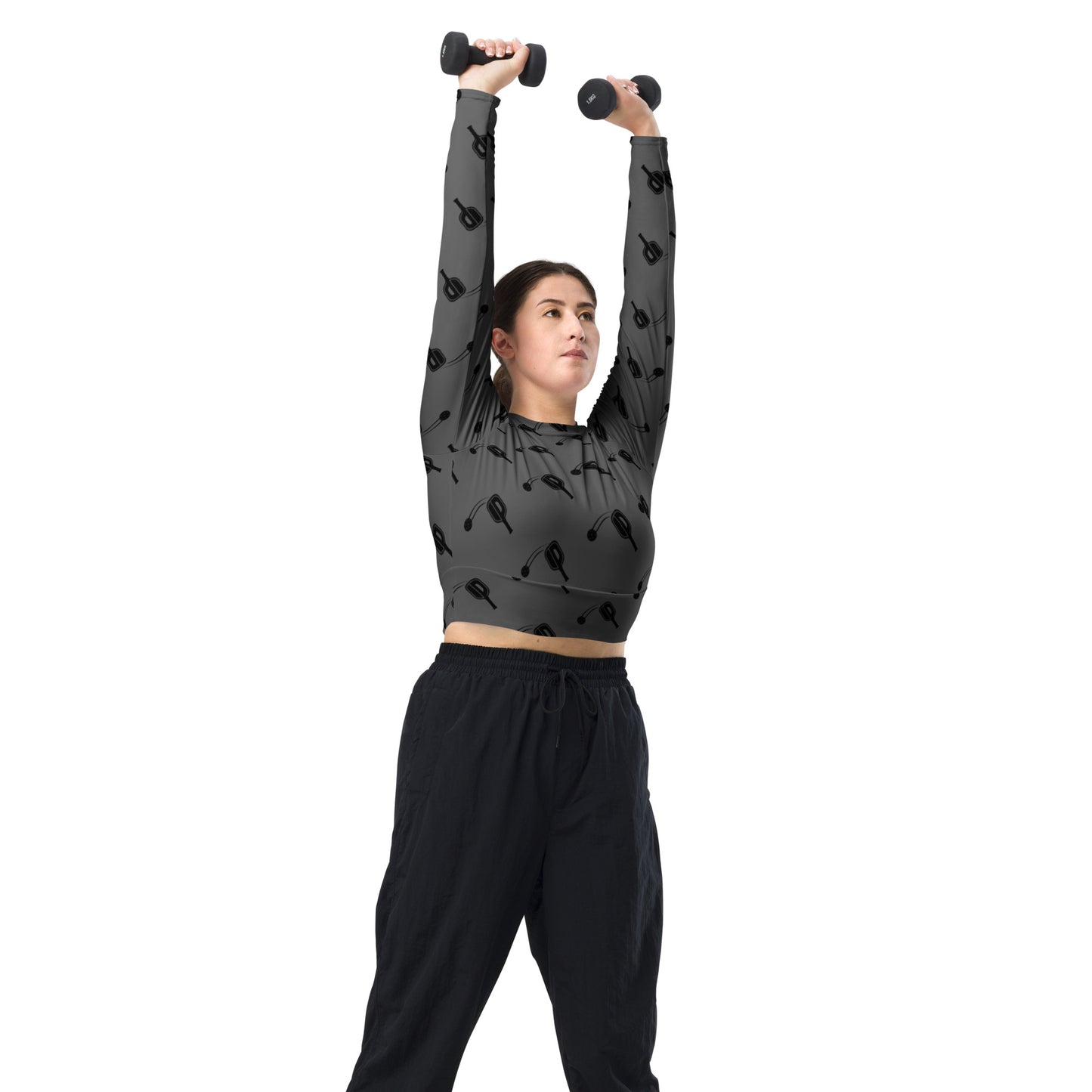 iMPACT Pickleball Recycled long-sleeve crop top