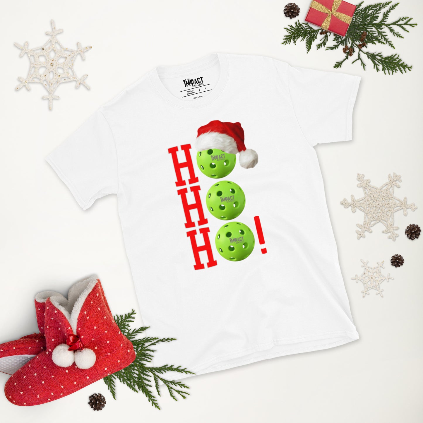 iMPACT Pickleball HO-HO-HO Short-Sleeve Unisex T-Shirt