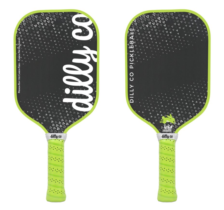 Dilly Co Pickleball paddles front and back