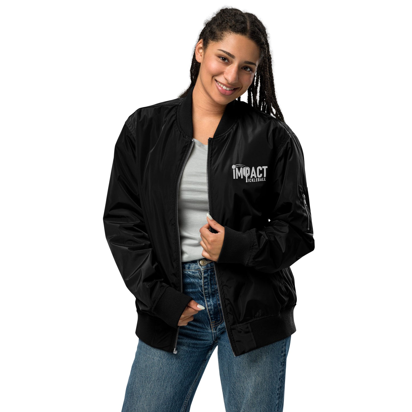 iMPACT Pickleball Premium recycled bomber jacket