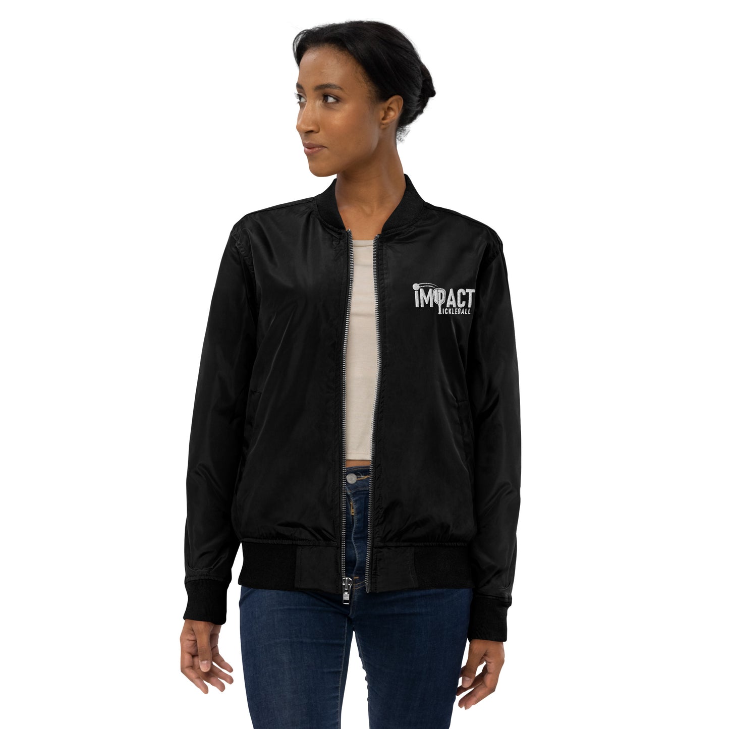 iMPACT Pickleball Premium recycled bomber jacket