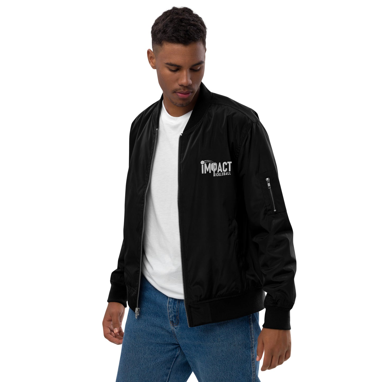 iMPACT Pickleball Premium recycled bomber jacket