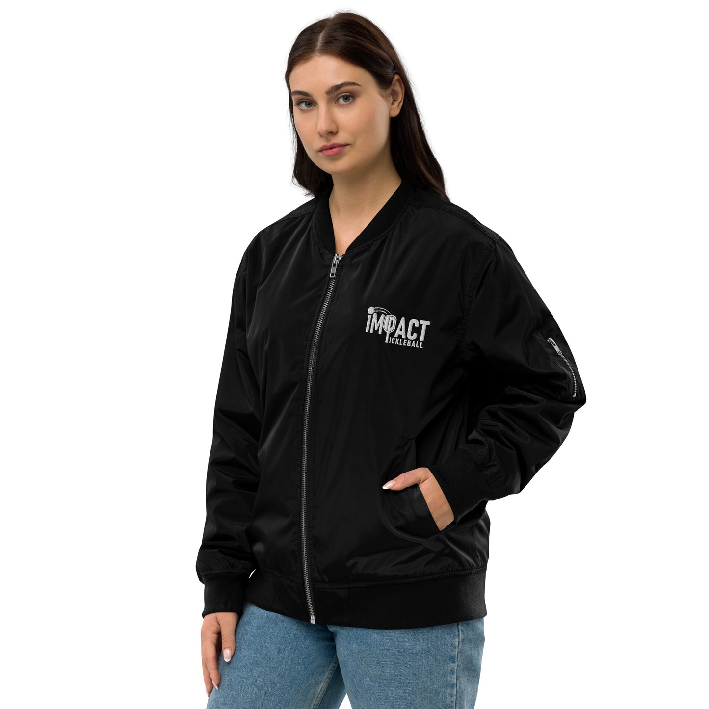 iMPACT Pickleball Premium recycled bomber jacket